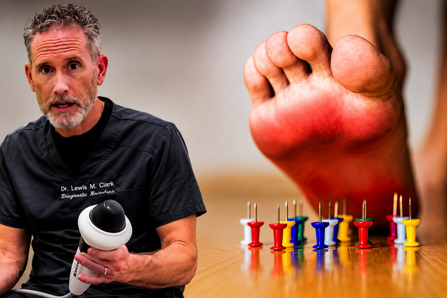 Older adult learning why burning, numb or tingling feet may keep coming back.